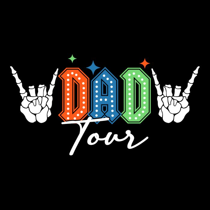 Dad Rock Tour Best Gift For Fathers Flatbill Hat