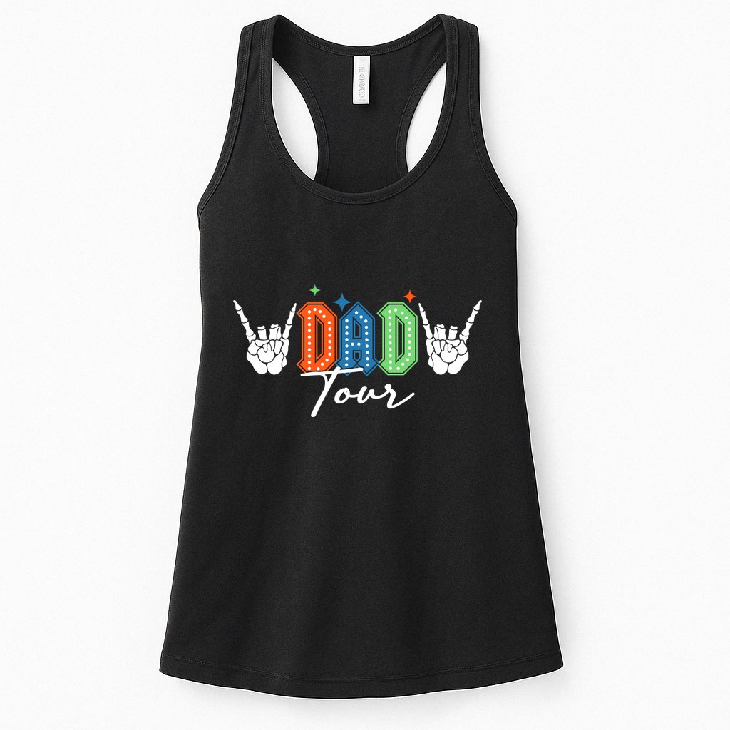 Dad Rock Tour Best Gift For Fathers Womens Tank Top