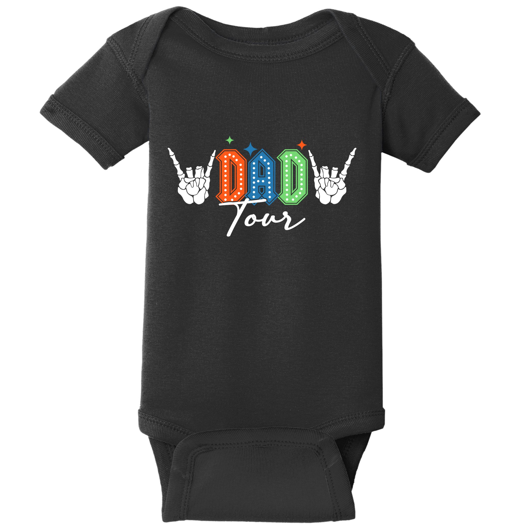 Dad Rock Tour Best Gift For Fathers Baby Bodysuit