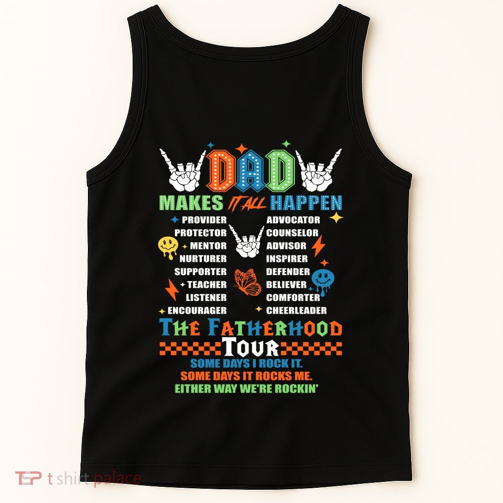 Dad Rock Tour Best Gift For Fathers Tank Top