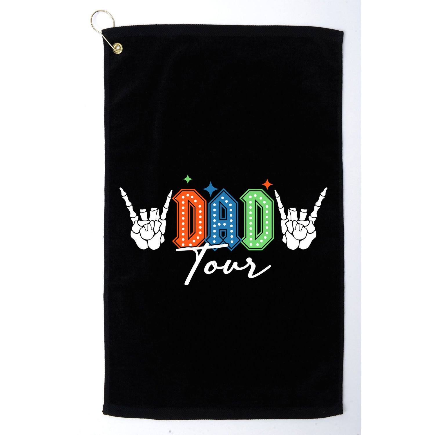 Dad Rock Tour Best Gift For Fathers Golf Towel