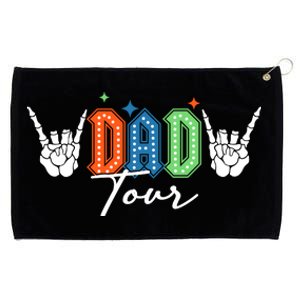 Dad Rock Tour Best Gift For Fathers Grommeted Golf Towel