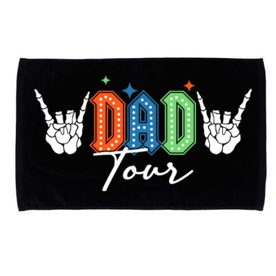 Dad Rock Tour Best Gift For Fathers Microfiber Hand Towel