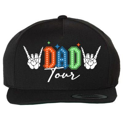 Dad Rock Tour Best Gift For Fathers Wool Snapback Cap