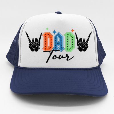 Dad Rock Tour Best Gift For Fathers Trucker Hat