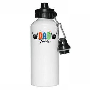 Dad Rock Tour Best Gift For Fathers Aluminum Water Bottle