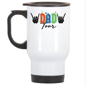 Dad Rock Tour Best Gift For Fathers Stainless Steel Travel Mug