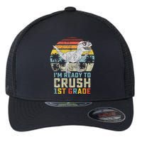 Dinosaur Ready To Crush First Grade 1st Day Of School Flexfit Unipanel Trucker Cap