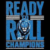 Detroit Ready To Roll Funny Lion Graphic Cooling Performance Crew T-Shirt
