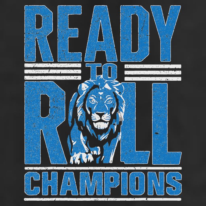 Detroit Ready To Roll Funny Lion Graphic Adult Drive Performance Visor