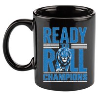 Detroit Ready To Roll Funny Lion Graphic 11oz C Handle Ceramic Mug