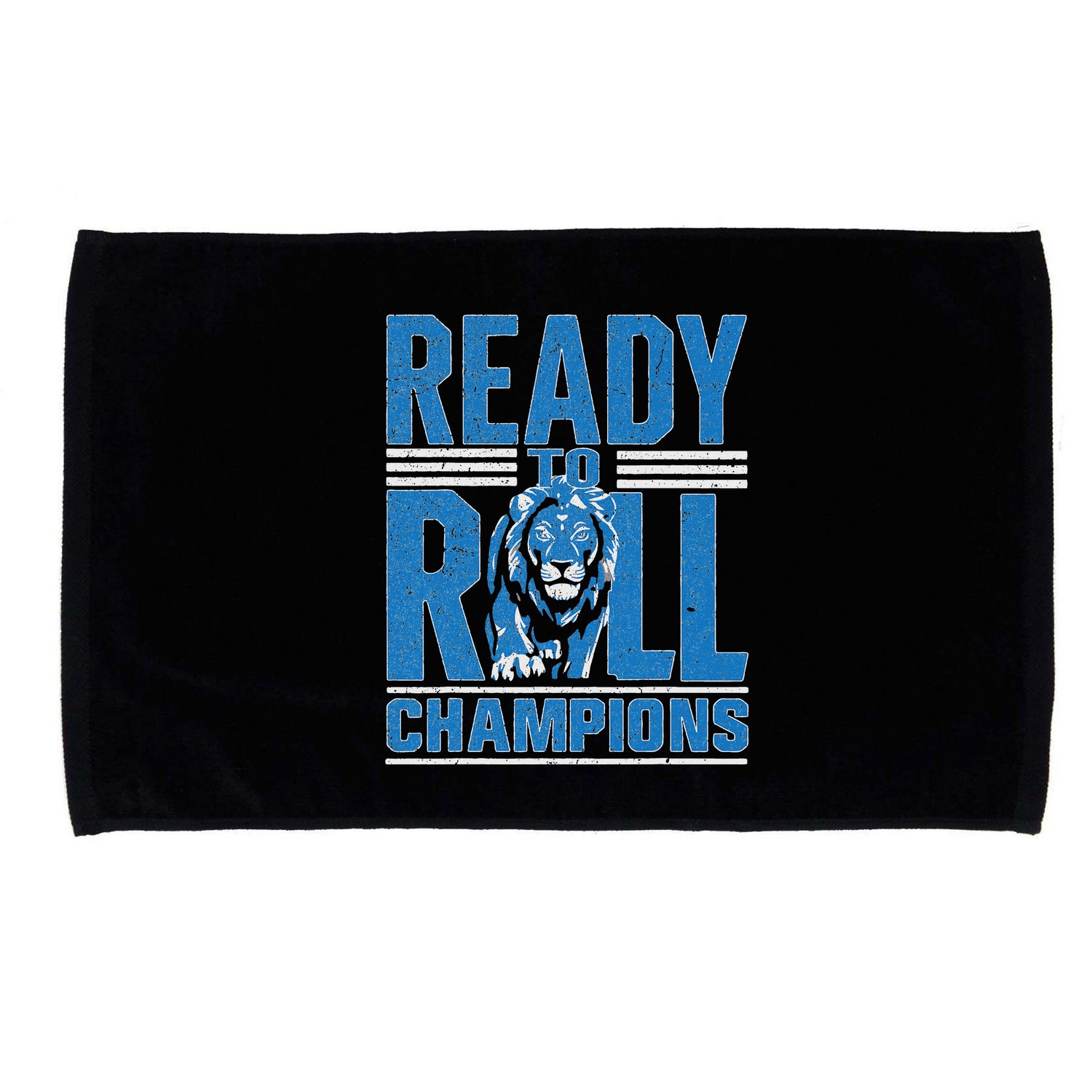 Detroit Ready To Roll Funny Lion Graphic Microfiber Hand Towel