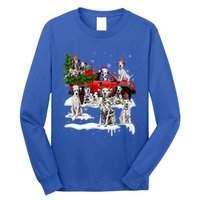 Dalmatian Red Truck Christmas Tree Santa Ugly Xmas Cute Gift Long Sleeve Shirt