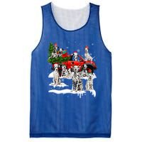 Dalmatian Red Truck Christmas Tree Santa Ugly Xmas Cute Gift Mesh Reversible Basketball Jersey Tank