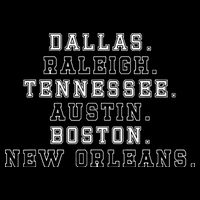Dallas Raleigh Tennessee Austin Boston New Orleans Bucket Hat