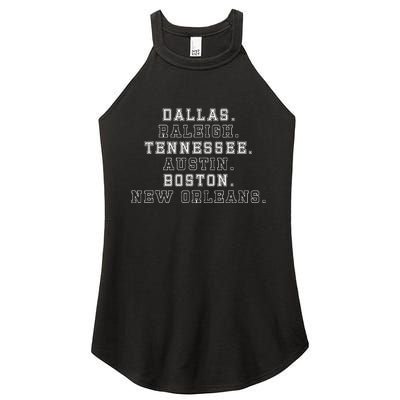 Dallas Raleigh Tennessee Austin Boston New Orleans Women’s Perfect Tri Rocker Tank