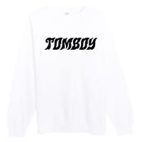 Destiny Rogers Tom Raglan Baseball Premium Crewneck Sweatshirt