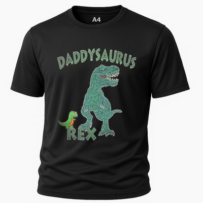 Daddysaurus Rex Tyrannosaurus Dino Dad Funny Gift Performance Shirt