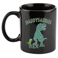 Daddysaurus Rex Tyrannosaurus Dino Dad Funny Gift 11oz C Handle Ceramic Mug