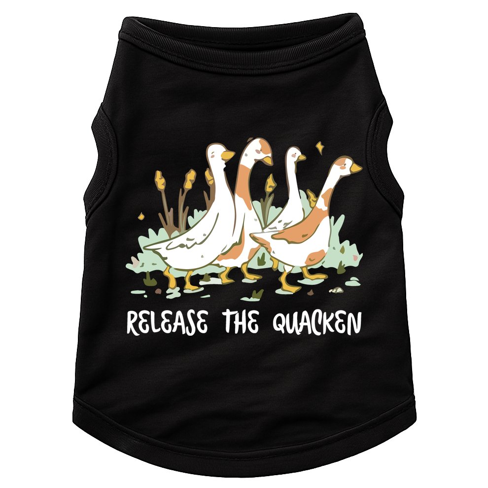 Ducks Release The Quacken Cute Duck Doggie Tank