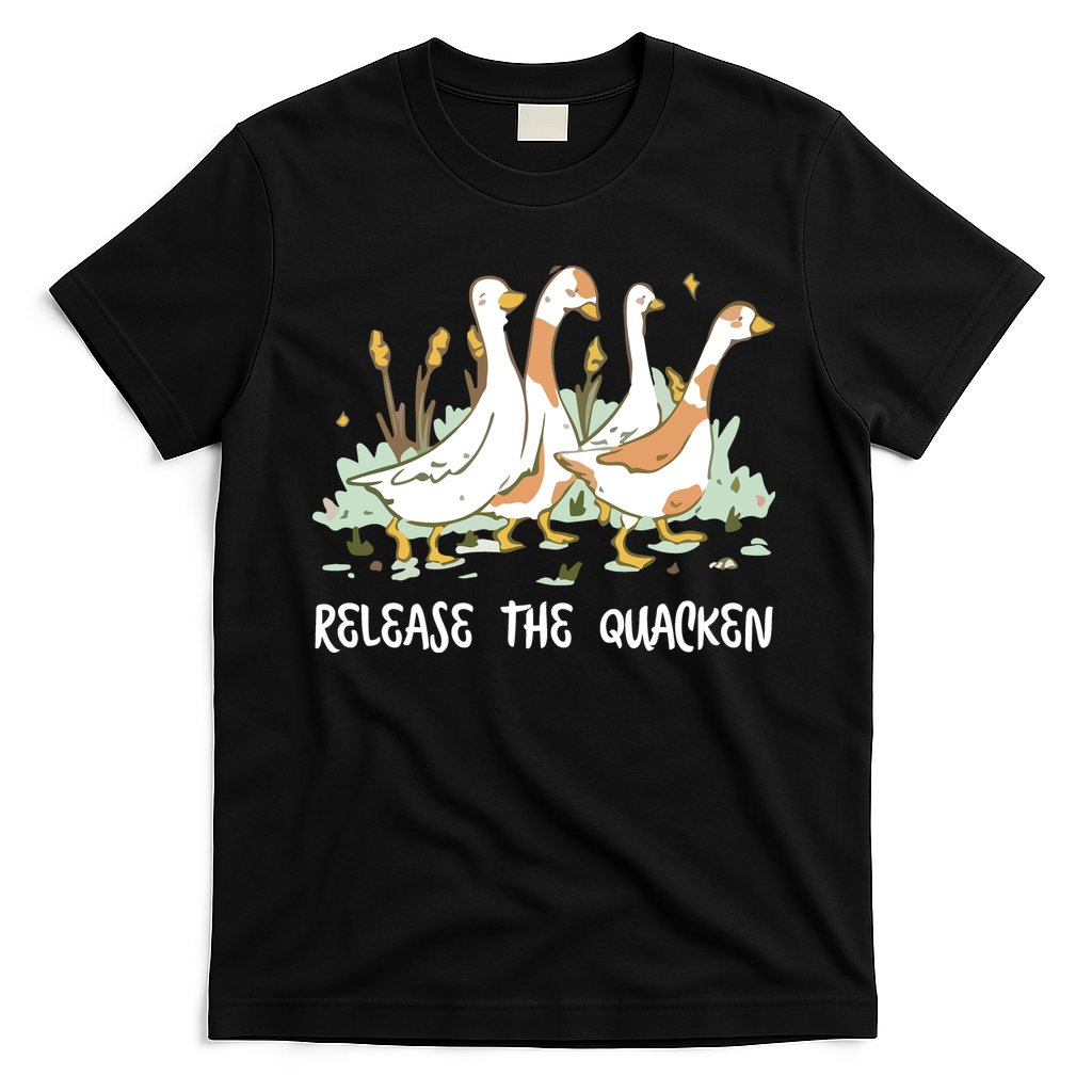 Ducks Release The Quacken Cute Duck T-Shirt