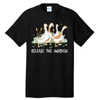 Ducks Release The Quacken Cute Duck Tall T-Shirt