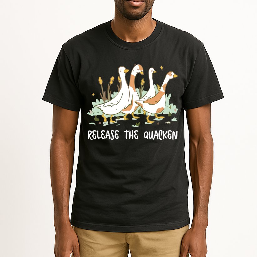 Ducks Release The Quacken Cute Duck Tall T-Shirt
