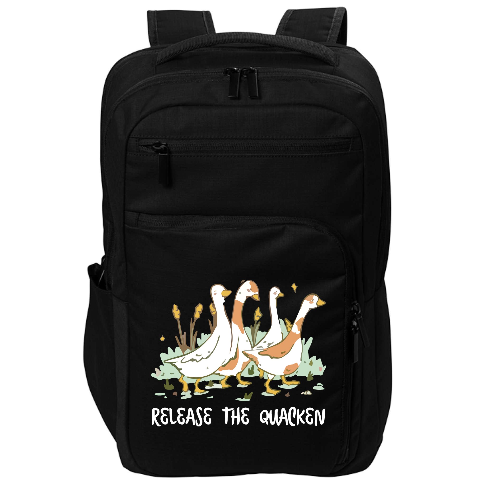 Ducks Release The Quacken Cute Duck Impact Tech Backpack
