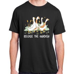 Ducks Release The Quacken Cute Duck Adult ChromaSoft Performance T-Shirt