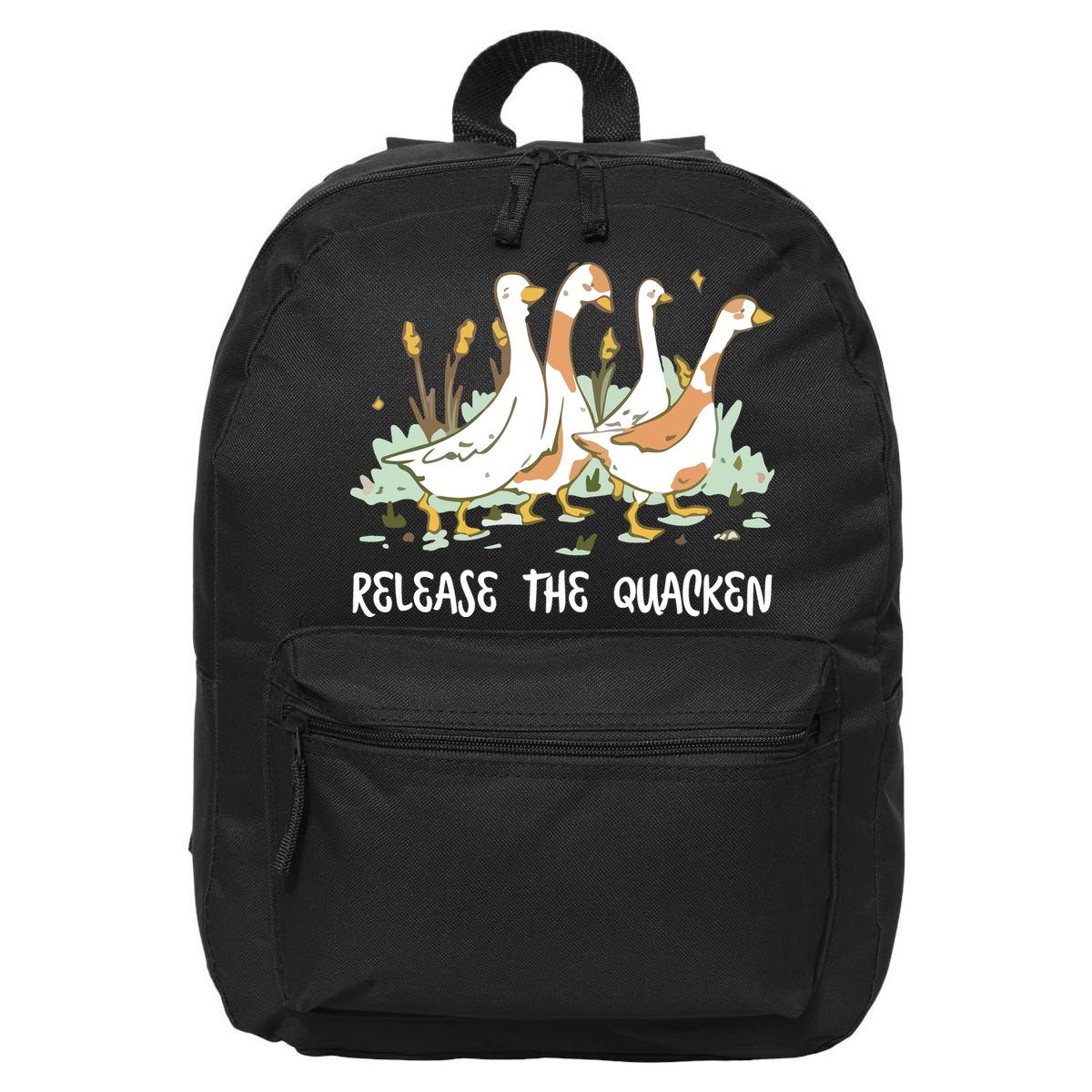 Ducks Release The Quacken Cute Duck 16 in Basic Backpack