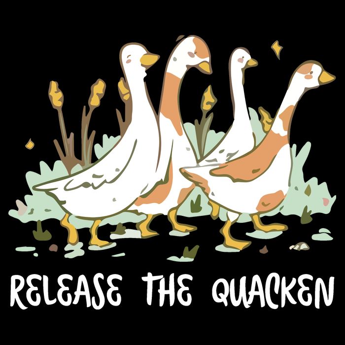 Ducks Release The Quacken Cute Duck 16 in Basic Backpack