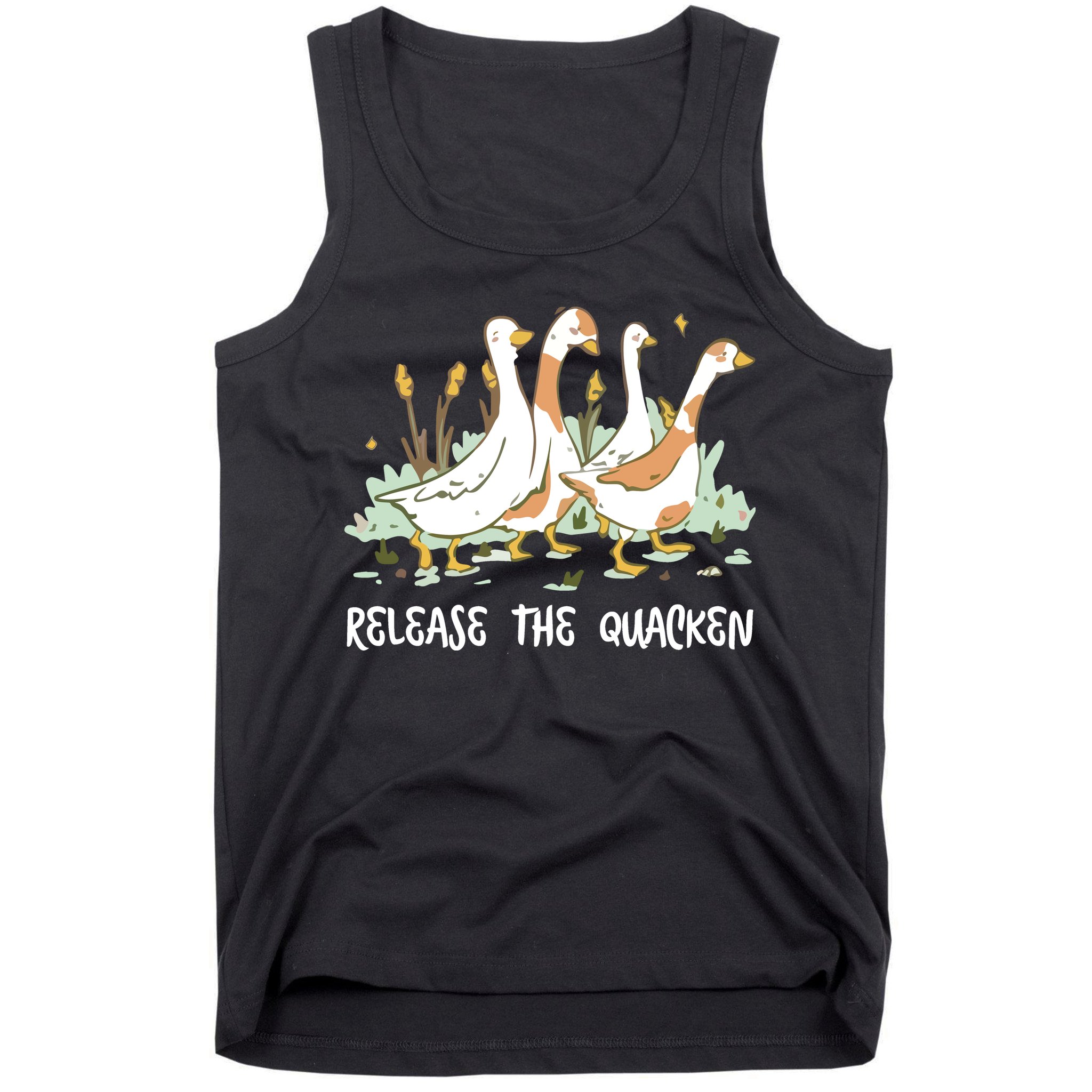 Ducks Release The Quacken Cute Duck Tank Top