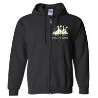 Ducks Release The Quacken Cute Duck Full Zip Hoodie