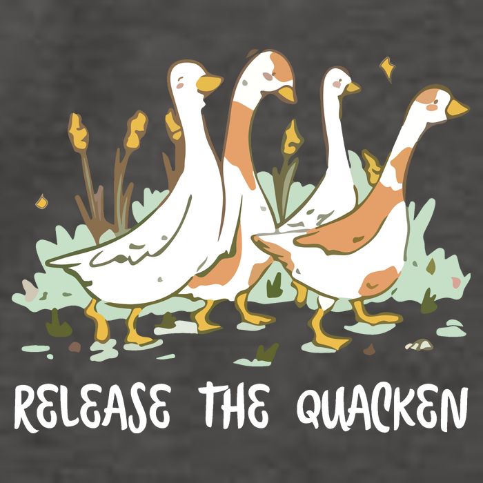 Ducks Release The Quacken Cute Duck Vector Backpack