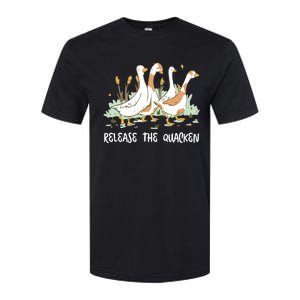 Ducks Release The Quacken Cute Duck Softstyle CVC T-Shirt