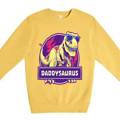 Daddysaurus Rex Tee Classic Sunglasses Gift Premium Crewneck Sweatshirt