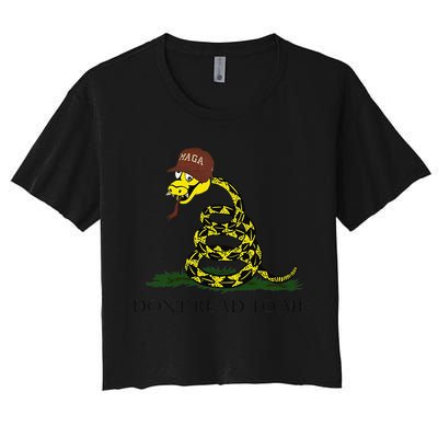 Dont Read To Me Women's Crop Top Tee