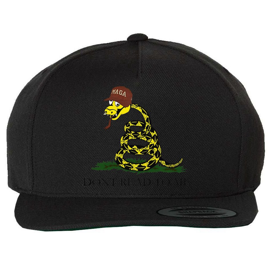 Dont Read To Me Wool Snapback Cap
