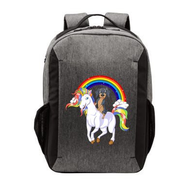 Dachshund Riding Unicorn Vector Backpack