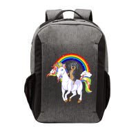Dachshund Riding Unicorn Vector Backpack
