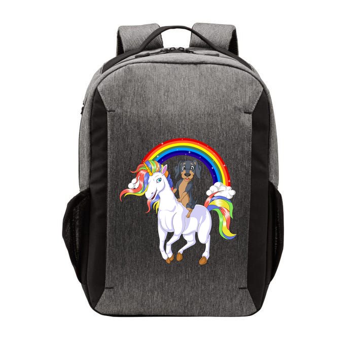 Dachshund Riding Unicorn Vector Backpack