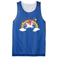 Dinosaur Riding Unicorn Funny Unicorns Rainbow Lover Graphic Cute Gift Mesh Reversible Basketball Jersey Tank