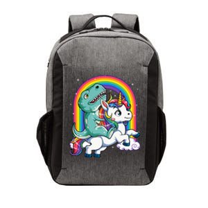 Dinosaur Riding Unicorn Rainbow Gifts T Rex Vector Backpack