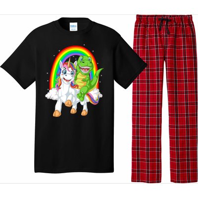 Dinosaur Riding Unicorn Pajama Set