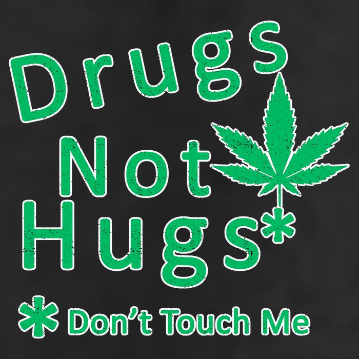 Drugs Not Hugs Don't Touch Me 7 Panel Mesh Trucker Snapback Hat