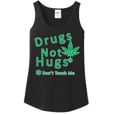 Drugs Not Hugs Don't Touch Me Ladies Essential Tank