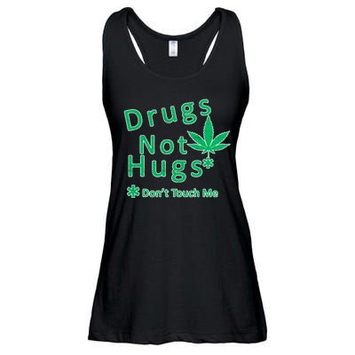 Drugs Not Hugs Don't Touch Me Ladies Essential Flowy Tank