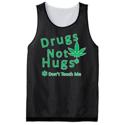 Drugs Not Hugs Don't Touch Me Mesh Reversible Basketball Jersey Tank