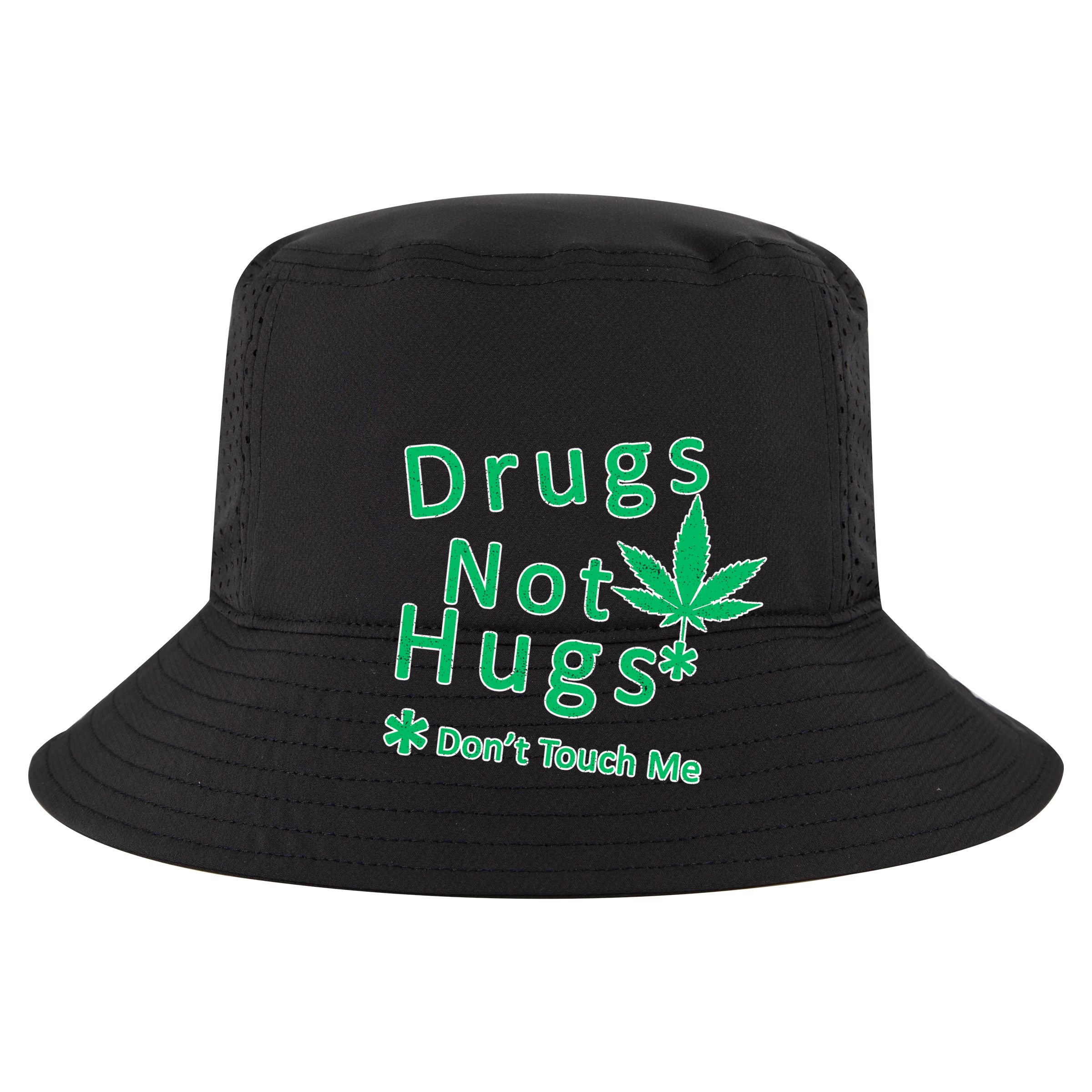 Drugs Not Hugs Don't Touch Me Cropped Pullover Crew