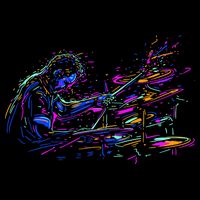 Drummer Abstract Apron